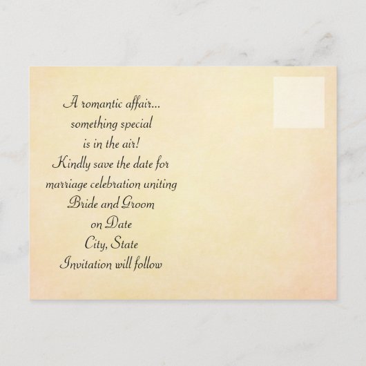 Faire-part de mariage de chatons victoriens (Dos)