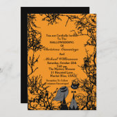 Faire-part de mariage de chats de Hallowedding (Devant / Derrière)