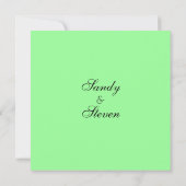 Faire-part de mariage de chaux brillant (Dos)