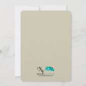 Faire-part de mariage de chêne d'automne (Dos)