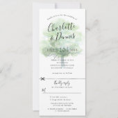 faire-part de mariage de chêne vert avec rsvp atta (Devant)