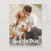 Faire-part de mariage de chien (Devant)