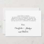 Faire-part de Mariage de chien photo personnalisé (Dos)