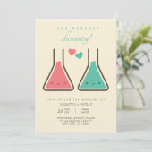 Faire-part de mariage de chimie parfaite simple (Debout devant)