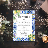 Faire-part de mariage de citron méditerranéen