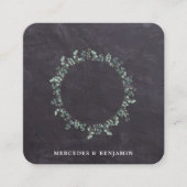 Faire-part de mariage de code QR botanique rustiqu (Devant)