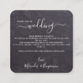 Faire-part de mariage de code QR botanique rustiqu (Dos)