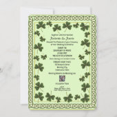 Faire-part de mariage de code QR du Shamrock de no (Devant)