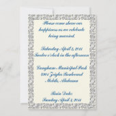 Faire-part de mariage de coeur celtique 2 (Dos)