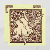 Faire-part de mariage de colombes de tortue de (Devant / Derrière)