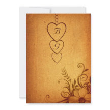 Faire-part de mariage de composition vintage