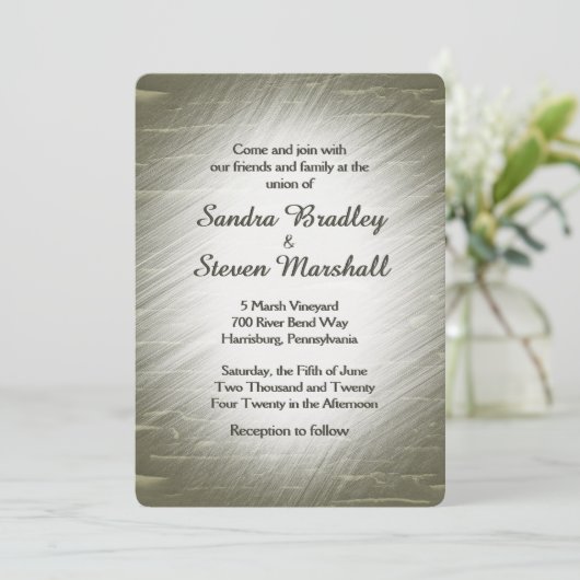 Faire-part de mariage de conception de chasse (Debout devant)