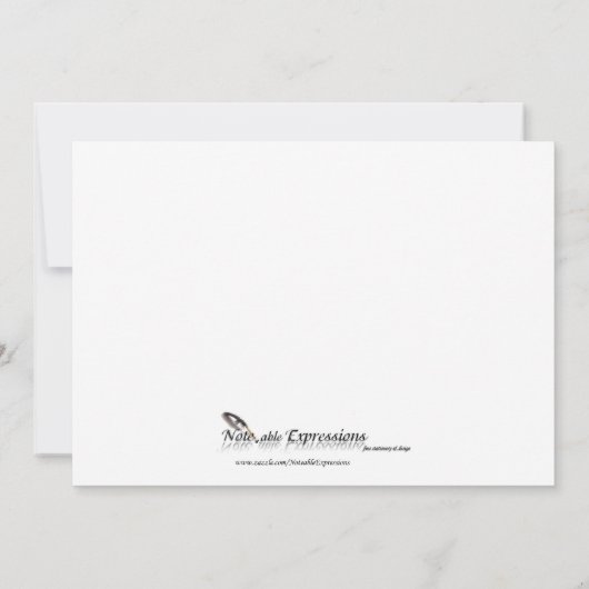 Faire-part de mariage de conception de feuilles ro (Dos)