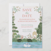 Faire-part de mariage de conception de Mughal (Devant)