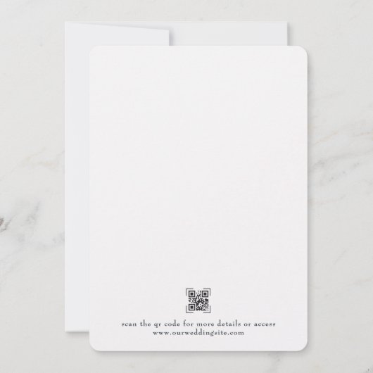 Faire-part de mariage de constellation cardiaque (Dos)