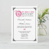 Faire-part de mariage de conte de fées de livre de (Debout devant)