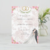 Faire-part de mariage de coquette de Bow (Debout devant)