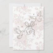 Faire-part de mariage de coquette de Bow (Dos)