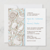 Faire-part de mariage de coquillage (Devant)