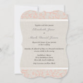 Faire-part de mariage de corail SmartElegance (Dos)