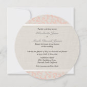 Faire-part de mariage de corail SmartElegance (Dos)