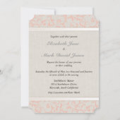 Faire-part de mariage de corail SmartElegance (Dos)