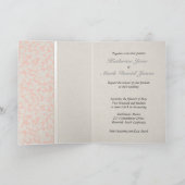 Faire-part de mariage de corail SmartElegance (Intérieur)