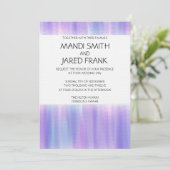 FAIRE-PART DE MARIAGE DE COULEUR D'EAU ROSE ET PUR (Debout devant)