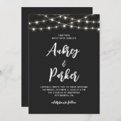 Faire-part de mariage DE COULEUR ÉDITABLE (Devant / Derrière)