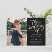 Faire-part de mariage de couleur modifiable Bliss  (Debout devant)