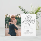 Faire-part de mariage de couleur modifiable Bliss  (Debout devant)