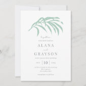 Faire-part de mariage de couleur modifiable de pal (Devant)