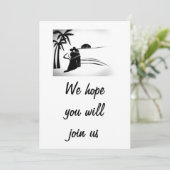 FAIRE-PART DE MARIAGE DE COUPLE ROMANTIQUE (Debout devant)