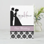 Faire-part de mariage de couples de mariage de (Debout devant)