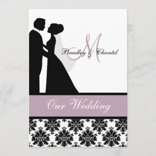 Faire-part de mariage de couples de mariage de