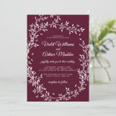 Faire-part de mariage de couronne botanique de Bou (Debout devant)