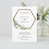 Faire-part de mariage de couronne de Bohême (Debout devant)