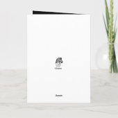 Faire-part de mariage de couronne de monogramme à (Dos)