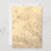 Faire-part de mariage de courre florale rustique (Dos)