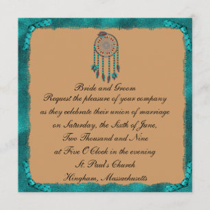 Faire-part de mariage de coutume de Dreamcatcher