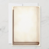 Faire-part de mariage de couverture du livre de bi (Dos)