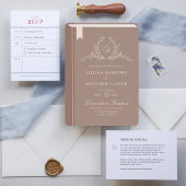 Faire-part de mariage de couverture du livre monog