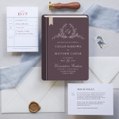 Faire-part de mariage de couverture du livre monog