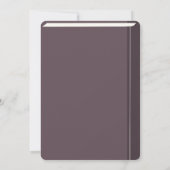 Faire-part de mariage de couverture du livre monog (Dos)