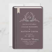 Faire-part de mariage de couverture du livre monog (Devant)