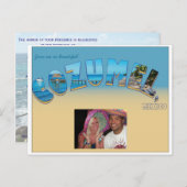 Faire-part de mariage de Cozumel (Devant / Derrière)