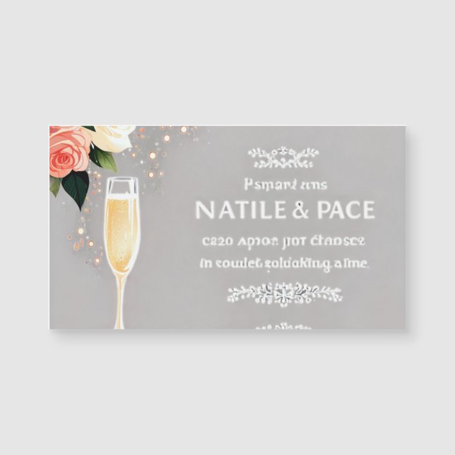 Faire-part de mariage de Cravate noire glamour (Devant)