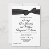Faire-part de mariage de Cravate Tuxedo Bow (Devant)