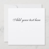 Faire-part de mariage de crème Monogramme noir Dam (Dos)