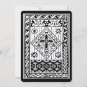 Faire-part de mariage de croix en verre de Christi (Dos)